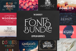 Diversity Fonts Bundle - Fonts SALE, a Sans Serif Font by Graphicdome