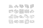Bricks building materials and, an Object Graphic by pikepicture (Thumbnail 1 of 3)