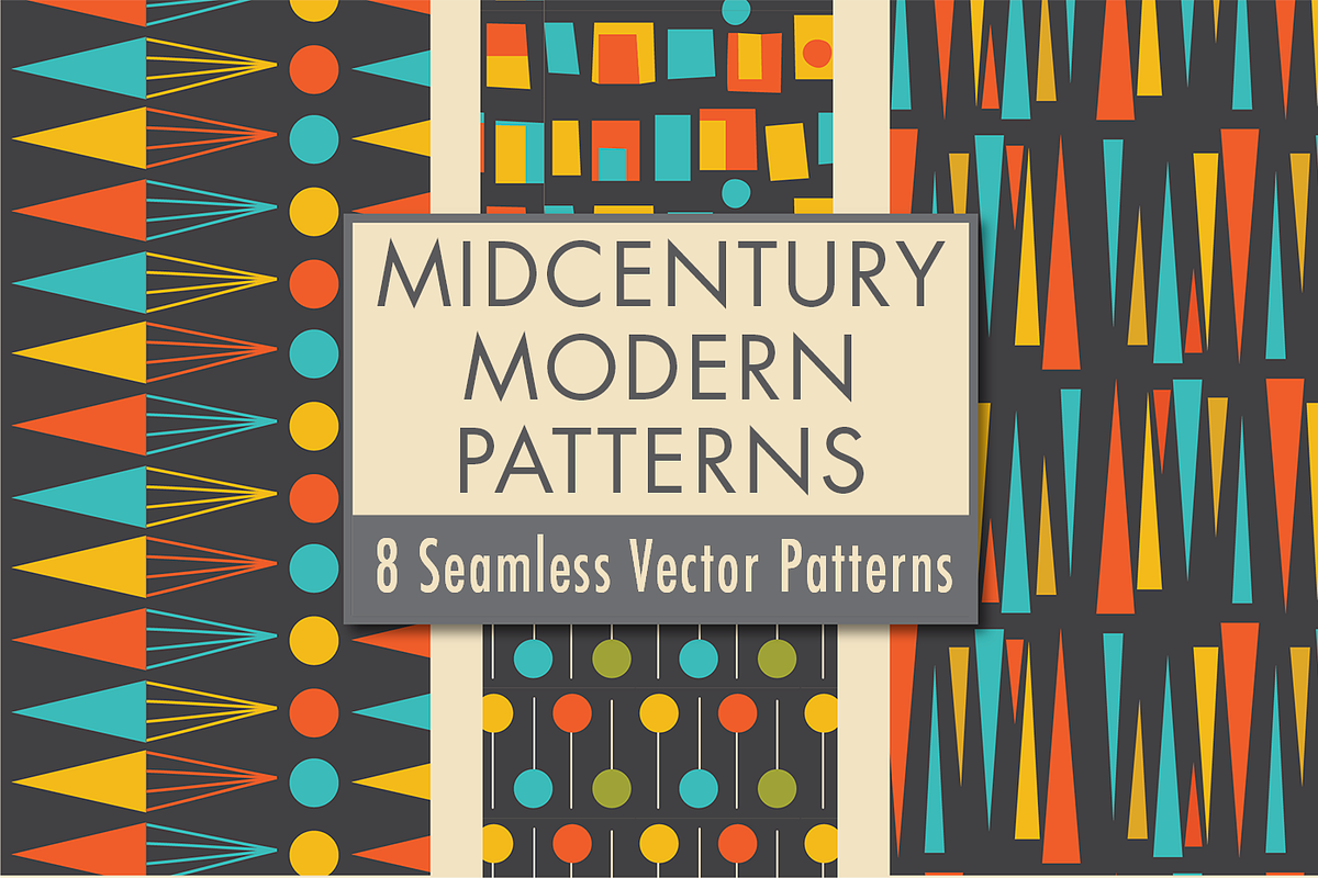 Midcentury Modern Retro Design Kit, a Pattern Graphic by Pacific Modern Art (Photo 6 of 89)