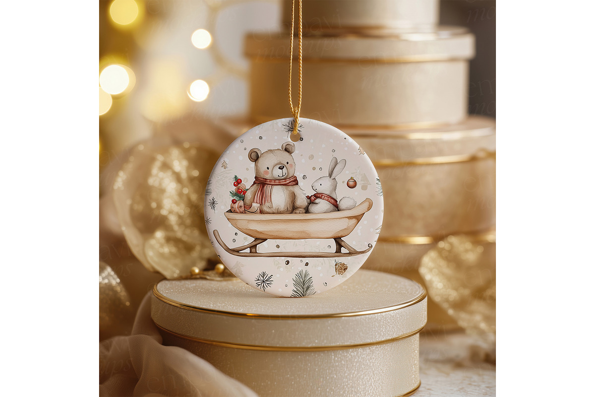 Ceramic Ornament Mockup, a Merchandise Mockup by EmpaviMockups (Photo 7 of 7)