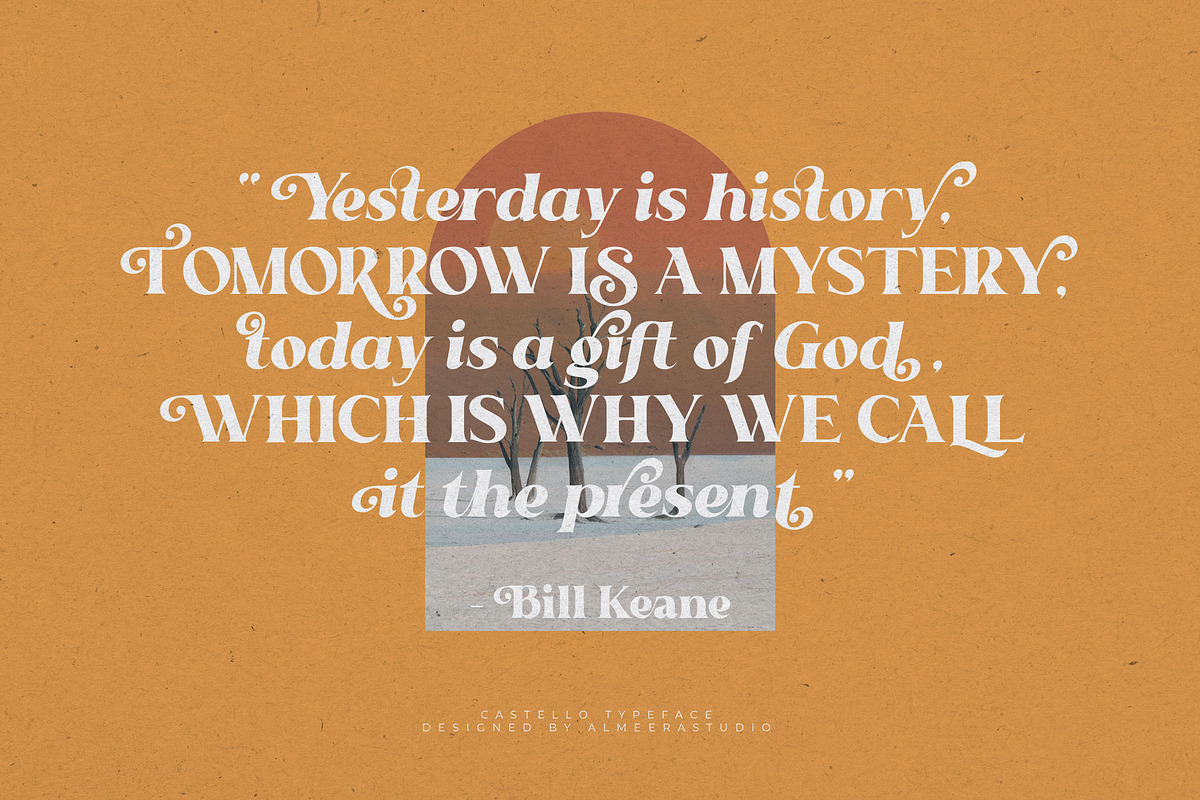 Castello Typeface | Retro Bold Serif, a Serif Font by Almeera Std (Photo 3 of 12)