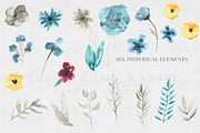 Watercolor Floral Clipart Set, a Graphic by The Autumn Rabbit Ltd (Thumbnail 2 of 2)