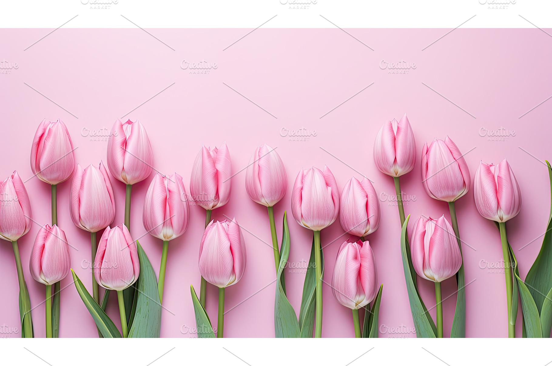 grid flowers flat lay pink ai, a Background Photo by pikepicture