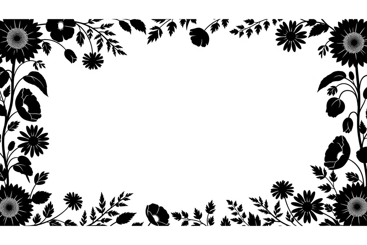50 Garden Frame Silhouette Bundle, an Illustration by musafir_fashion (Photo 48 of 51)