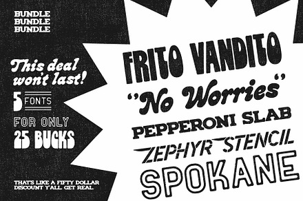 BUNDLE: All fonts! $73 Value – $25!, a Slab Serif Font by Doug Penick