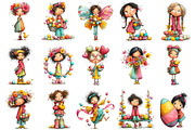 Whimsical Easter Girl Clipart, an Illustration by OK Design (Thumbnail 6 of 6)