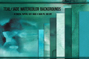 Teal And Jade Textures And Papers