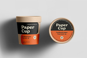 Cardboard Cup Mockup