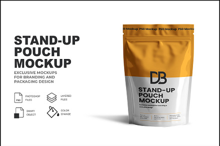 Stand Up Pouch Mockup, a Product Mockup by Designbuys