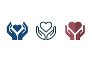 Hands Holding Heart Care Vector Icon, an Object Graphic by Artonix (Thumbnail 2 of 3)