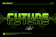 Subotica Futuristic Y2k Display Font, a Sans Serif Font by dansdesign (Thumbnail 6 of 10)