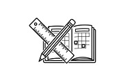 School Planner Icons & Set, an Object Graphic by Creativeshirt (Thumbnail 4 of 16)