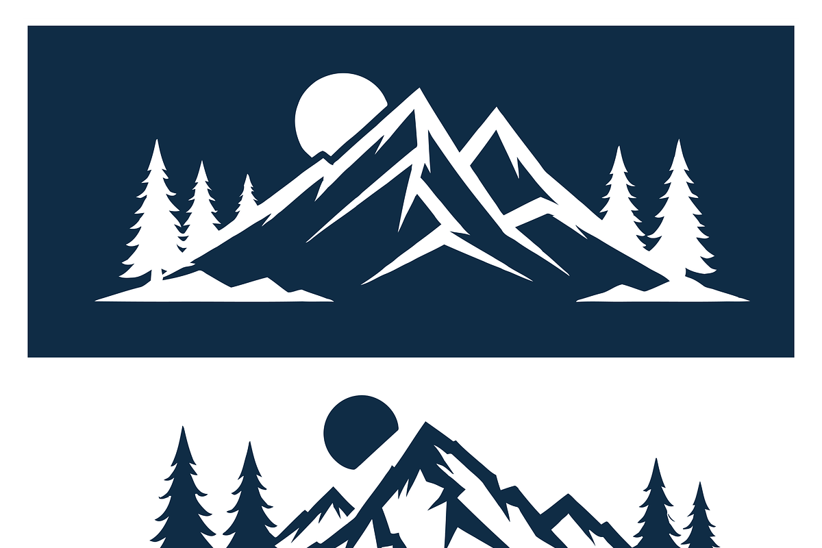 Mountain Sunrise Illustrations, a Work Illustration by CarWrap design (Photo 1 of 4)