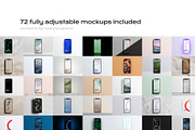 72 iphone device mockup bundle, an iPhone Mockup by FoundImages (Thumbnail 7 of 84)