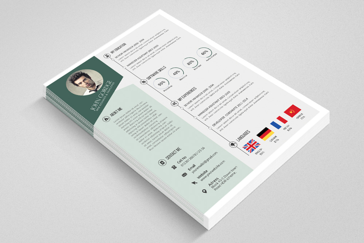 Professional Word CV Resume, a Resume Template by Business Flyers