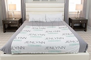 Minky Blanket Mockup on Bed #VH08, a Product Mockup by JENLYNN Stock Shop (Thumbnail 1 of 6)