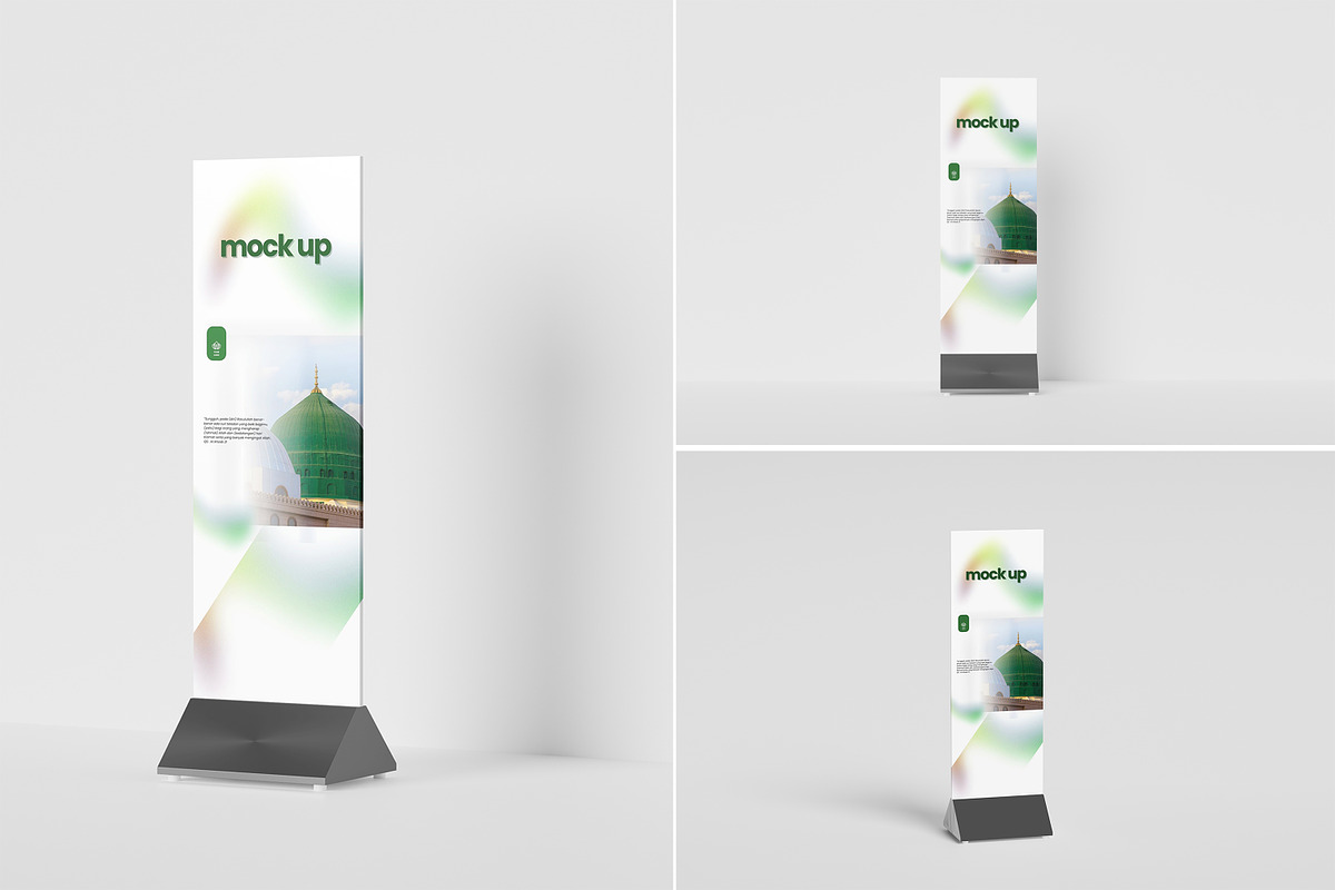 Roll Up Banner Mockup, a Design Template by kebunmockup (Photo 1 of 4)
