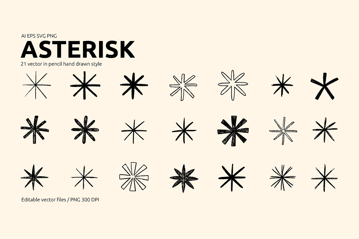 Asterisk Pencil Object, an Object Graphic by AnkaDrozd (Photo 1 of 4)
