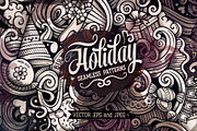 Holiday Graphics Patterns, a Pattern Graphic by BALABOLKA (Thumbnail 1 of 6)