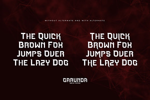 Garunda Display Typeface