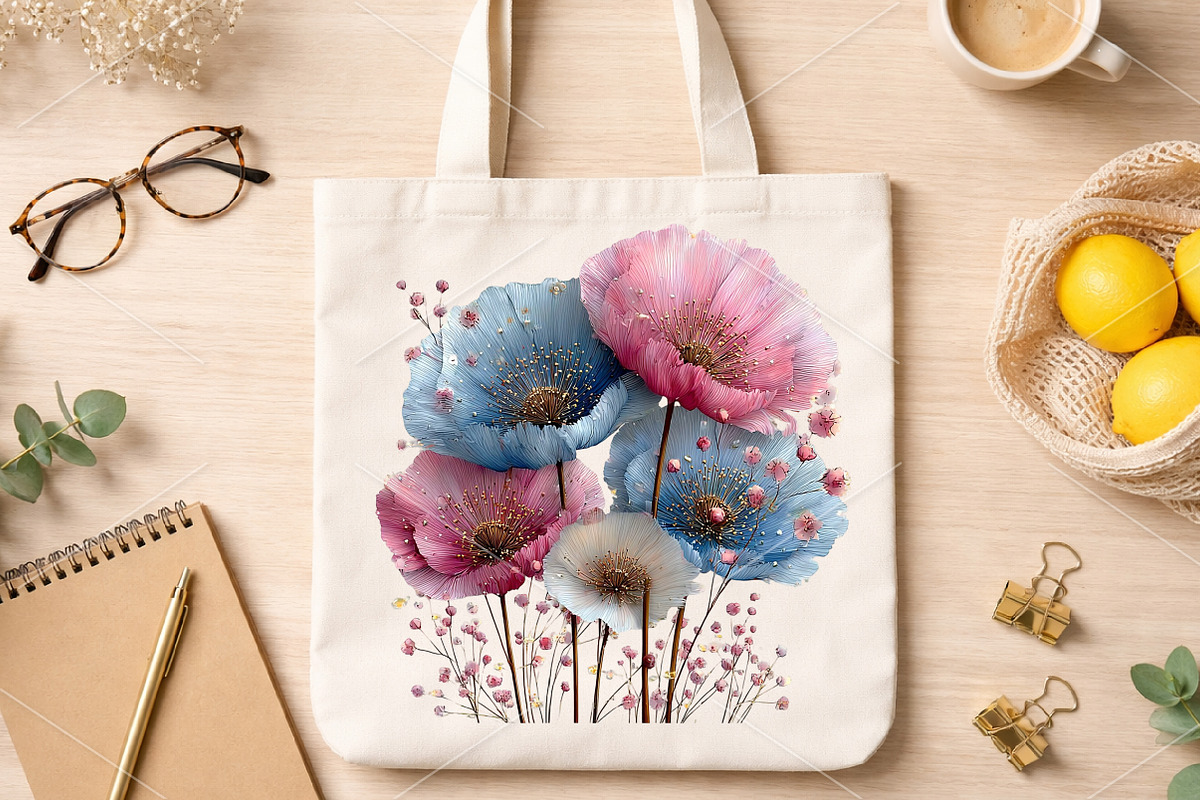 Whimsical Spring Floral Clipart, an Illustration by Canvas Craft (Photo 6 of 7)