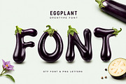 Eggplant Font, a Script Font by Handmadefont (Thumbnail 1 of 15)