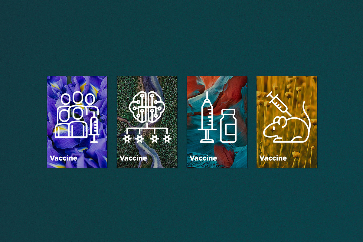 Vaccine | 16 Thin Line Icons, an Outline Icon by Alex Blogoodf (Photo 12 of 15)