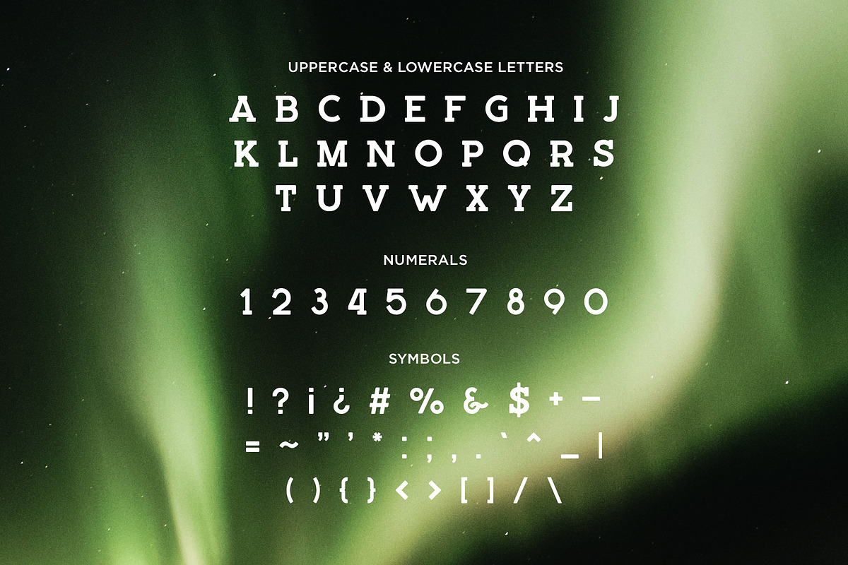 Northern Lights Font preview 2