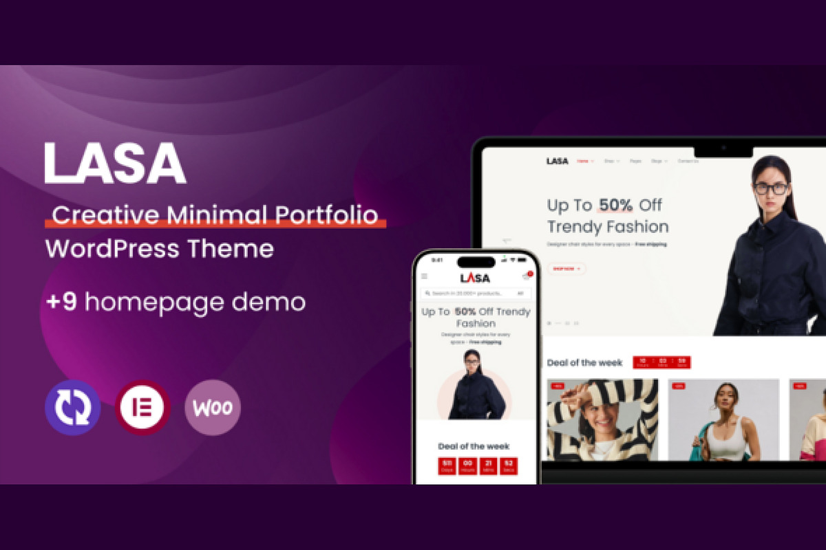 Creative Minimal WooCommerce WP, a WordPress Template by UInstrument (Photo 1 of 6)
