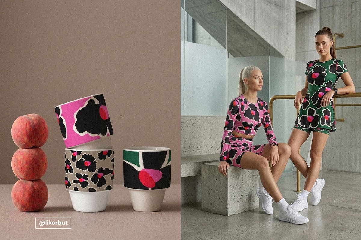 Bold Naive Modern Floral Pattern, a Pattern Graphic by likorbut (Photo 7 of 12)