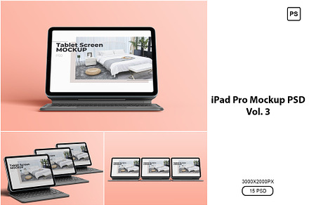 iPad Pro Mockup PSD Vol. 3