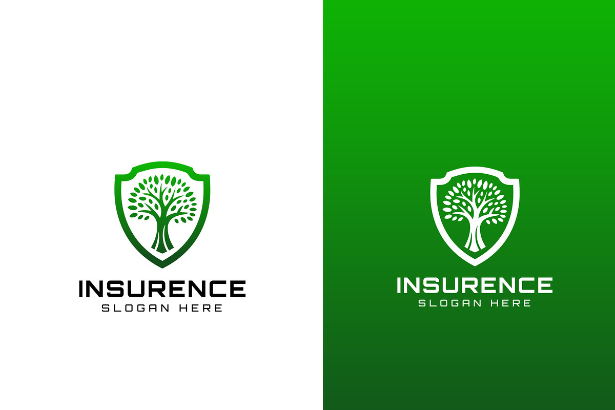 Green Tree Insurance Logo Design, a Branding & Logo Template by HueNestify (Photo 2 of 3)