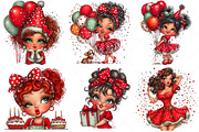 Funny Birthday Party Girl Bundle, an Illustration by Craft Nest (Thumbnail 2 of 9)