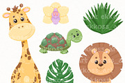 Safari Animals EPS Clipart, an Animal Illustration by ekossa_art (Thumbnail 3 of 5)