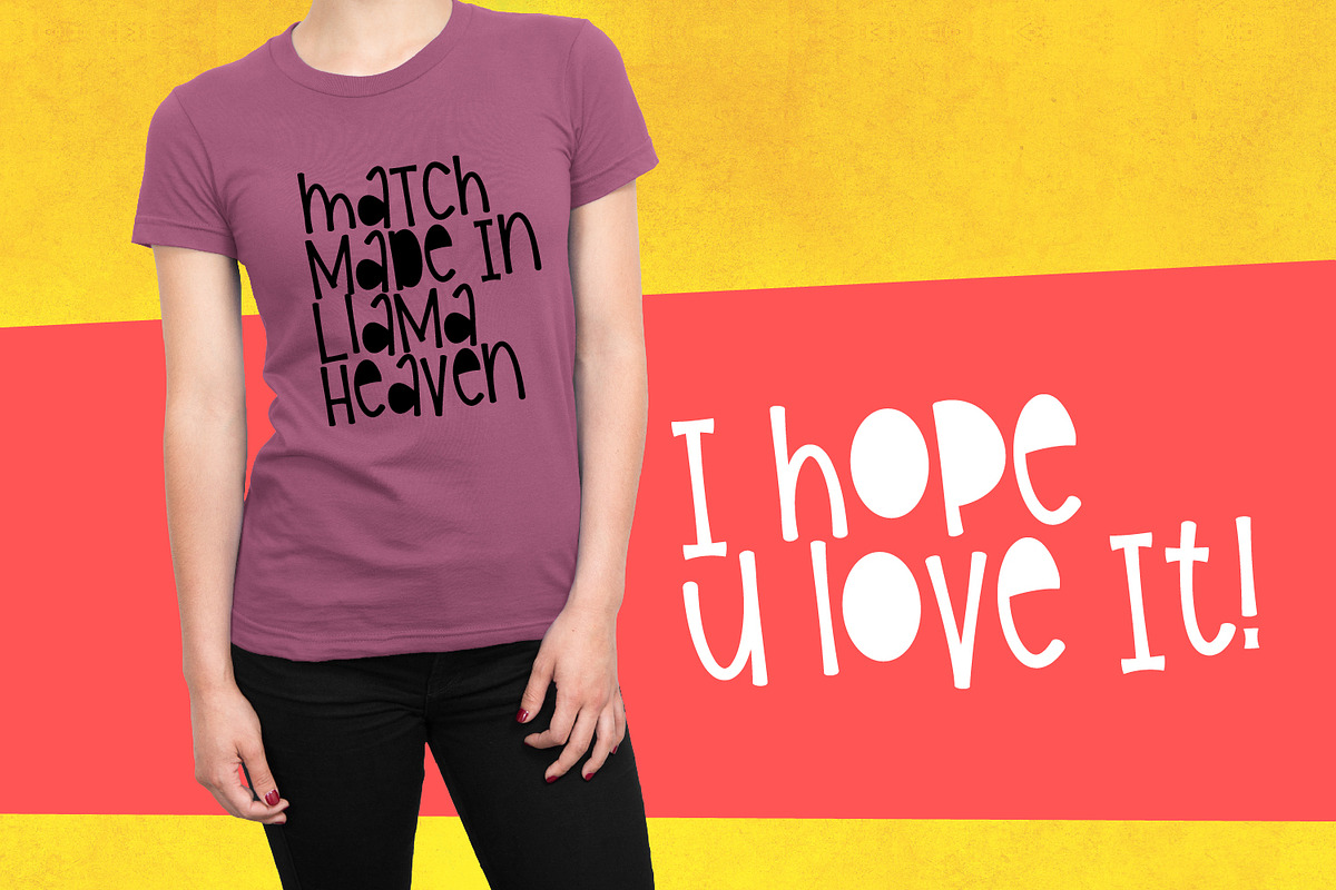 Girl Llama - Font Duo With Extras preview 7