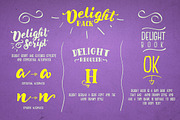Delight Font Pack & Extra, a Sans Serif Font by maghrib (Thumbnail 2 of 6)