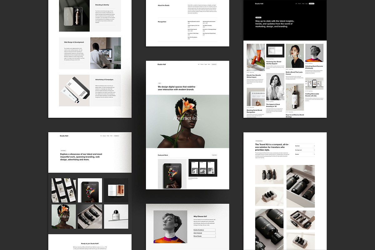 Studio Hall Squarespace 7.1 Website, a Squarespace Template by Ruben Stom (Photo 3 of 12)
