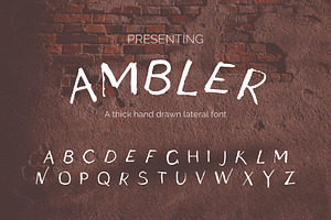 AMBLER Hand Drawn Font