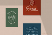 Adventure Line Art Graphic Set, a Branding & Logo Template by Ellen Carty Design (Thumbnail 10 of 13)