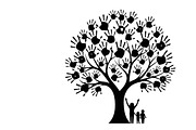 family handprint tree silhouette, an Illustration by Amazin_art (Thumbnail 25 of 29)