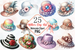 Mothers day hat Clipart, an Illustration by RobertsArt