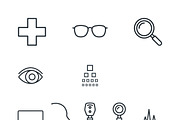 Bundles Set Optical Store Icons, an Outline Icon by adenpinkstore (Thumbnail 24 of 44)