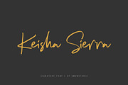 Keisha Sierra | Signature Font, a Script Font by Awanstudio (Thumbnail 1 of 10)