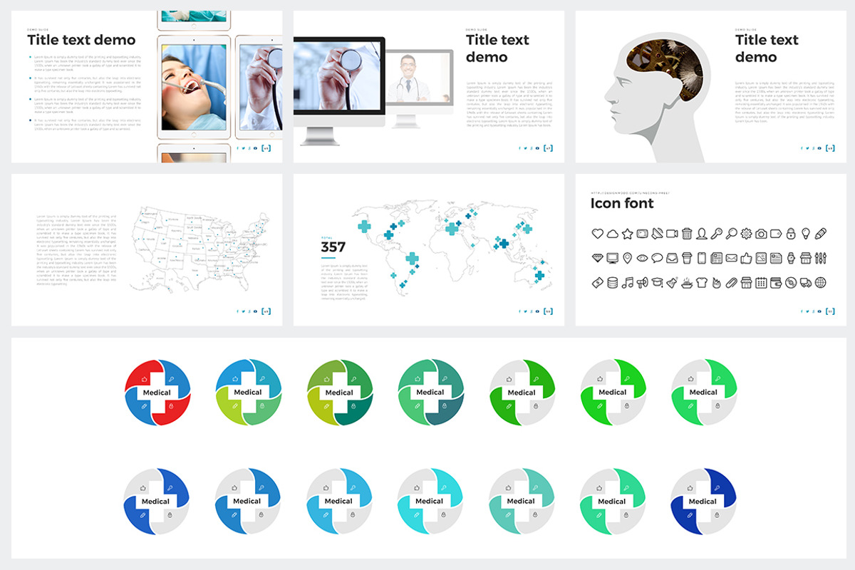 Medical PowerPoint Template, a Presentation Template by HiSlide.io (Photo 8 of 8)