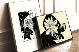 Floral Ink Poster Builder