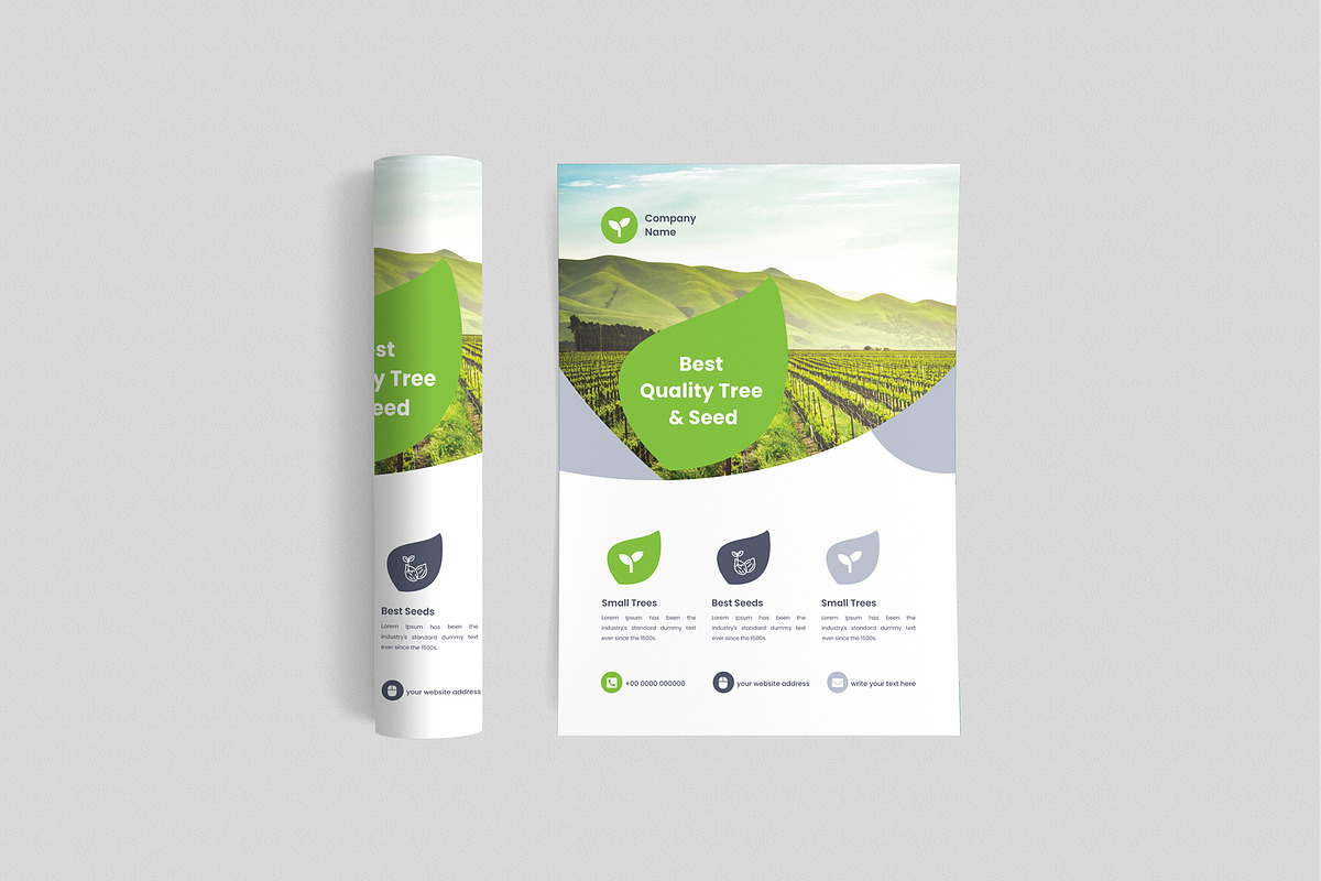 Agriculture Firm Flyer Design, a Flyer Template by mijli (Photo 3 of 8)