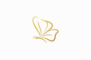 Abstract Butterfly Logo Linear Gold, a Branding & Logo Template by Signatoro (Thumbnail 4 of 4)