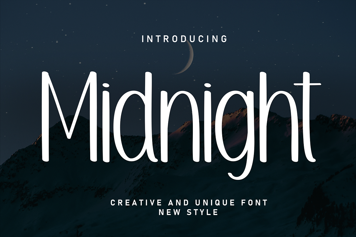 Midnight | Script Font, a Script Font by Scratchones (Photo 1 of 8)