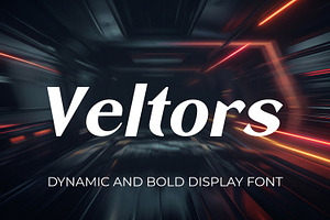 Veltors Dynamic Display Typeface