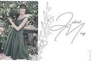 Spring Vibes. Floral Font + Frames, a Script Font by AnMark (Thumbnail 6 of 15)